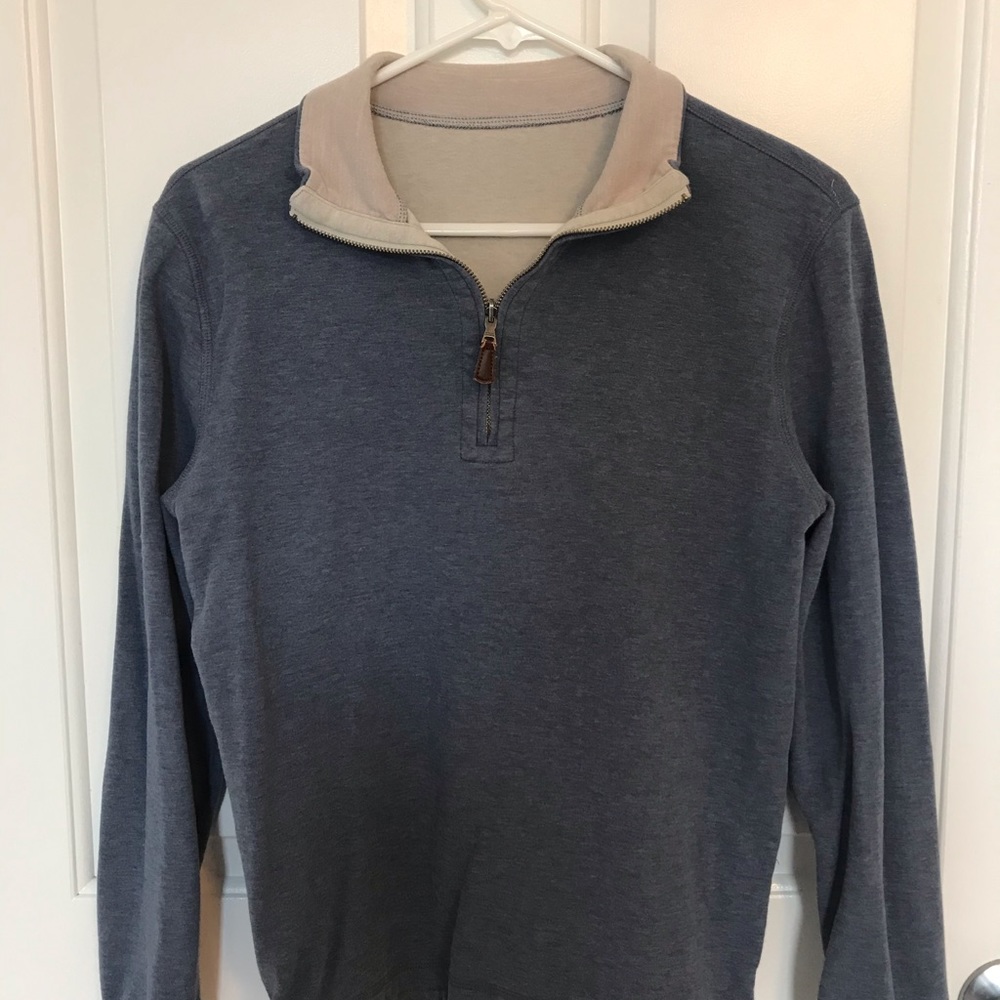 BANANA REPUBLIC REVERSIBLE QUARTER-ZIP